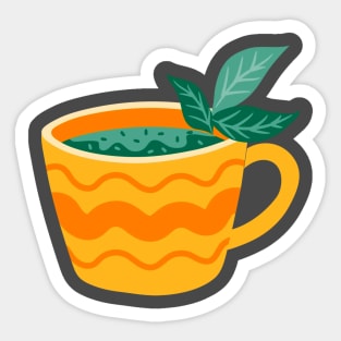 Cup of Matcha Tea Sticker